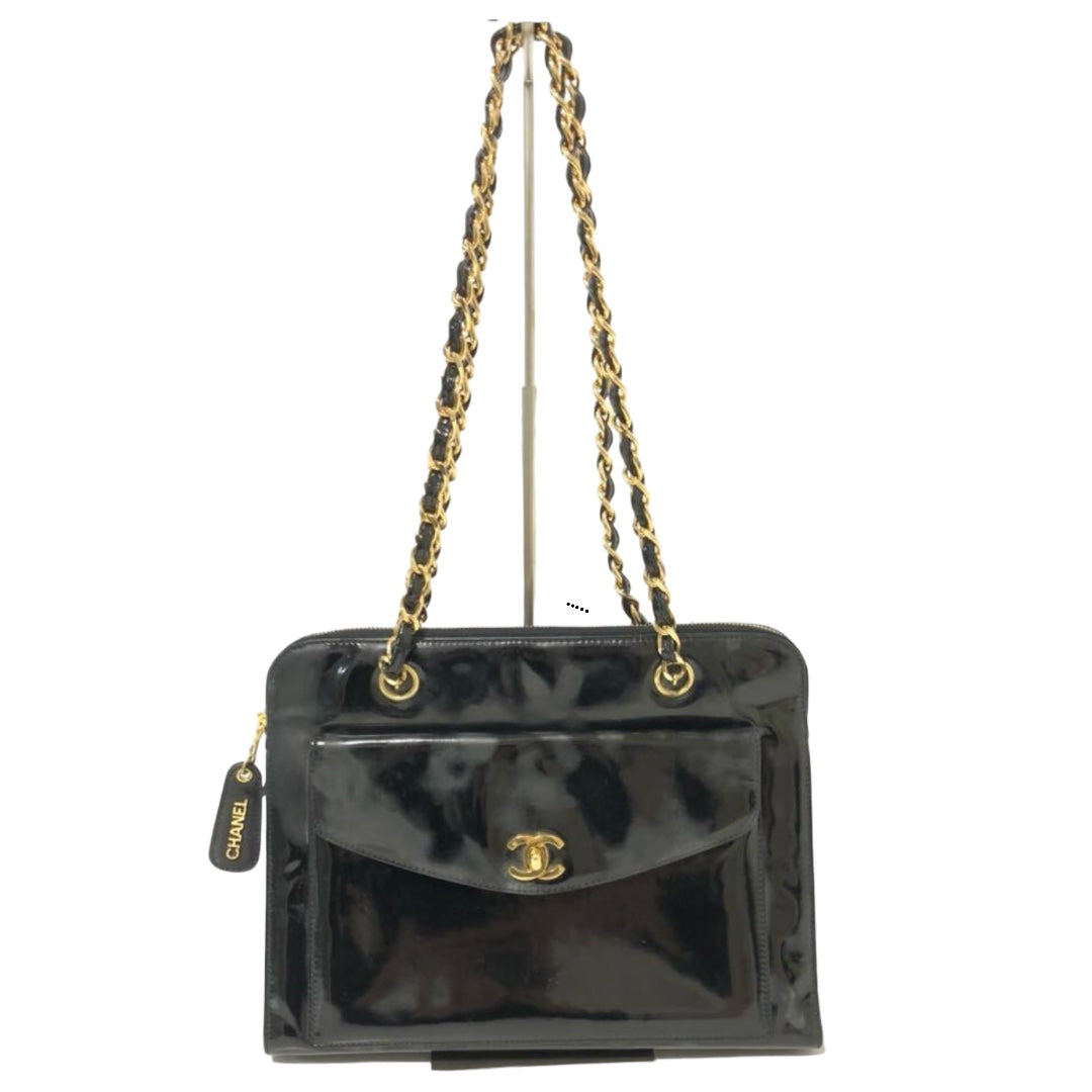 Chanel Metalasse Patent shoulder bag