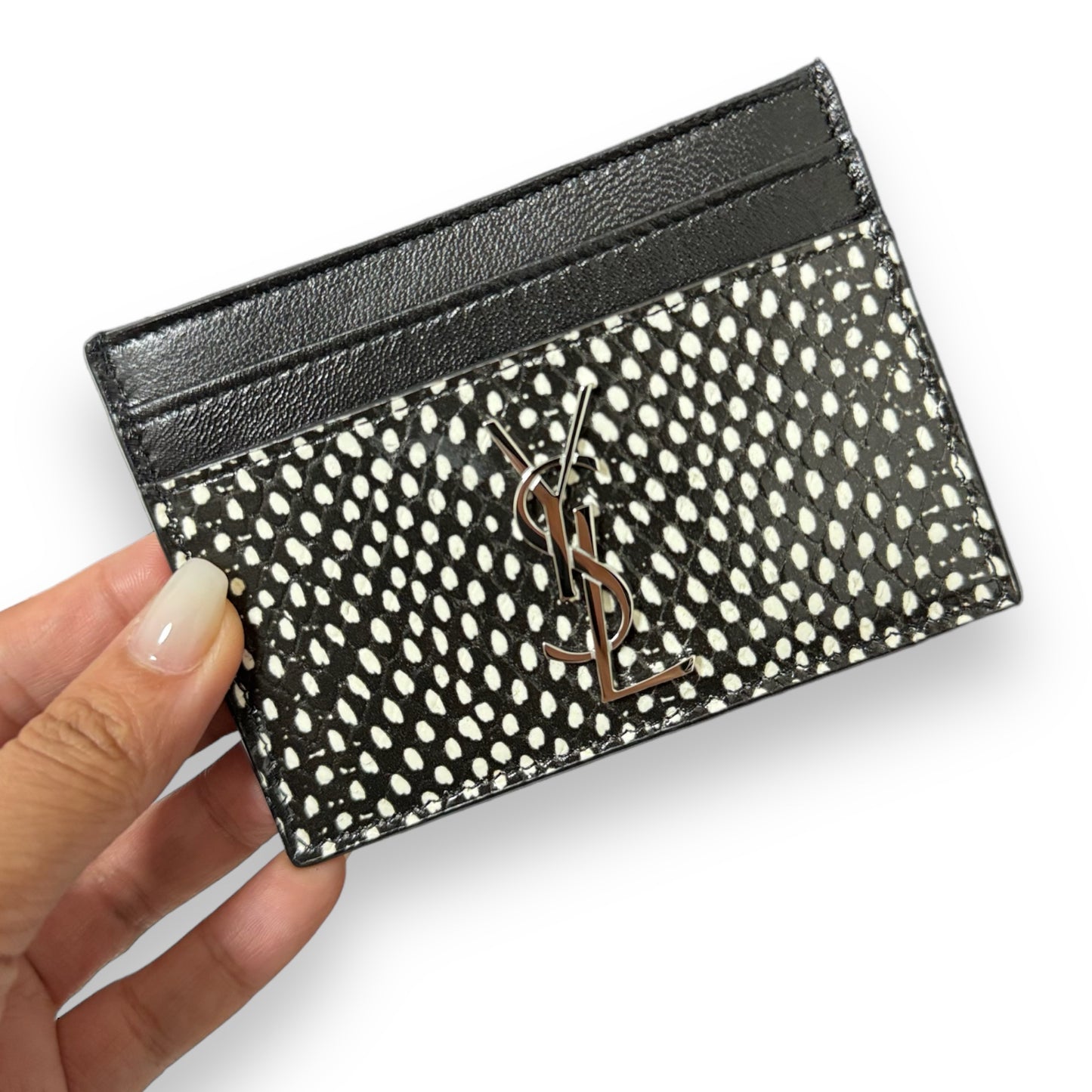 YSL Credit Card Holder Snake Skin
