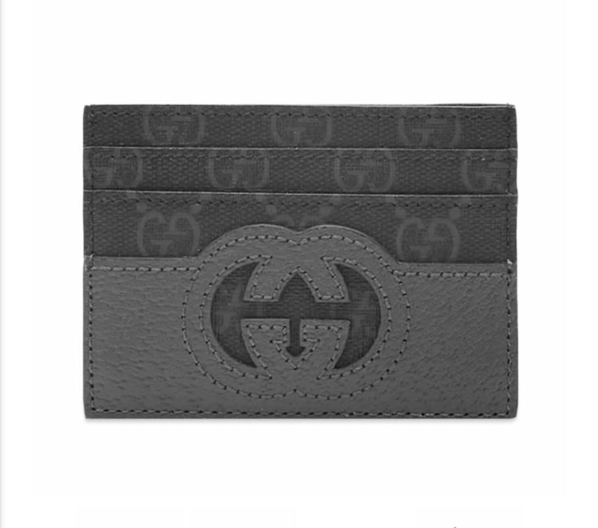 Gucci Card Holder Cutout Interlocking Brand New