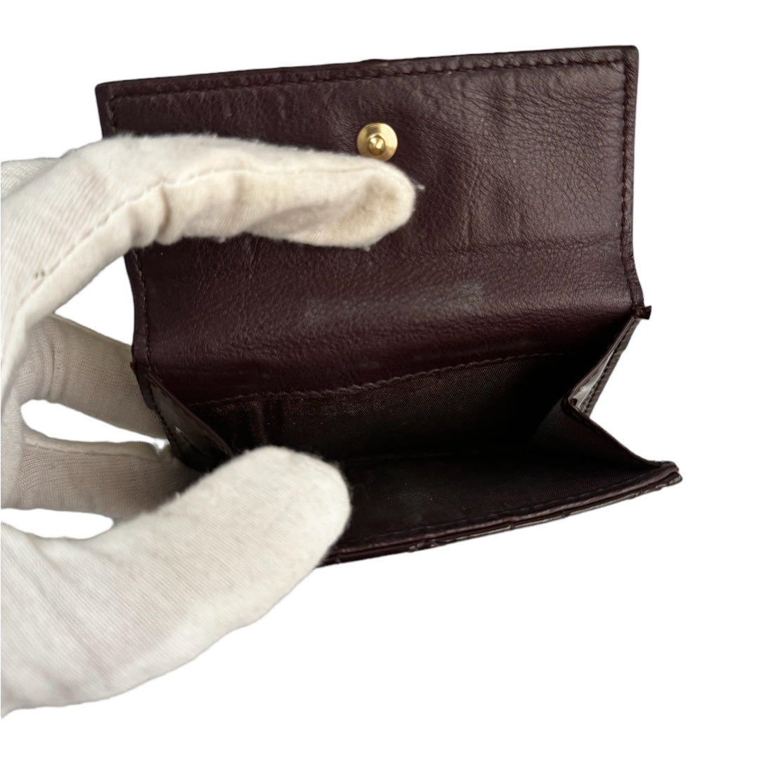 Lady Dior Patent Leather Compact Wallet