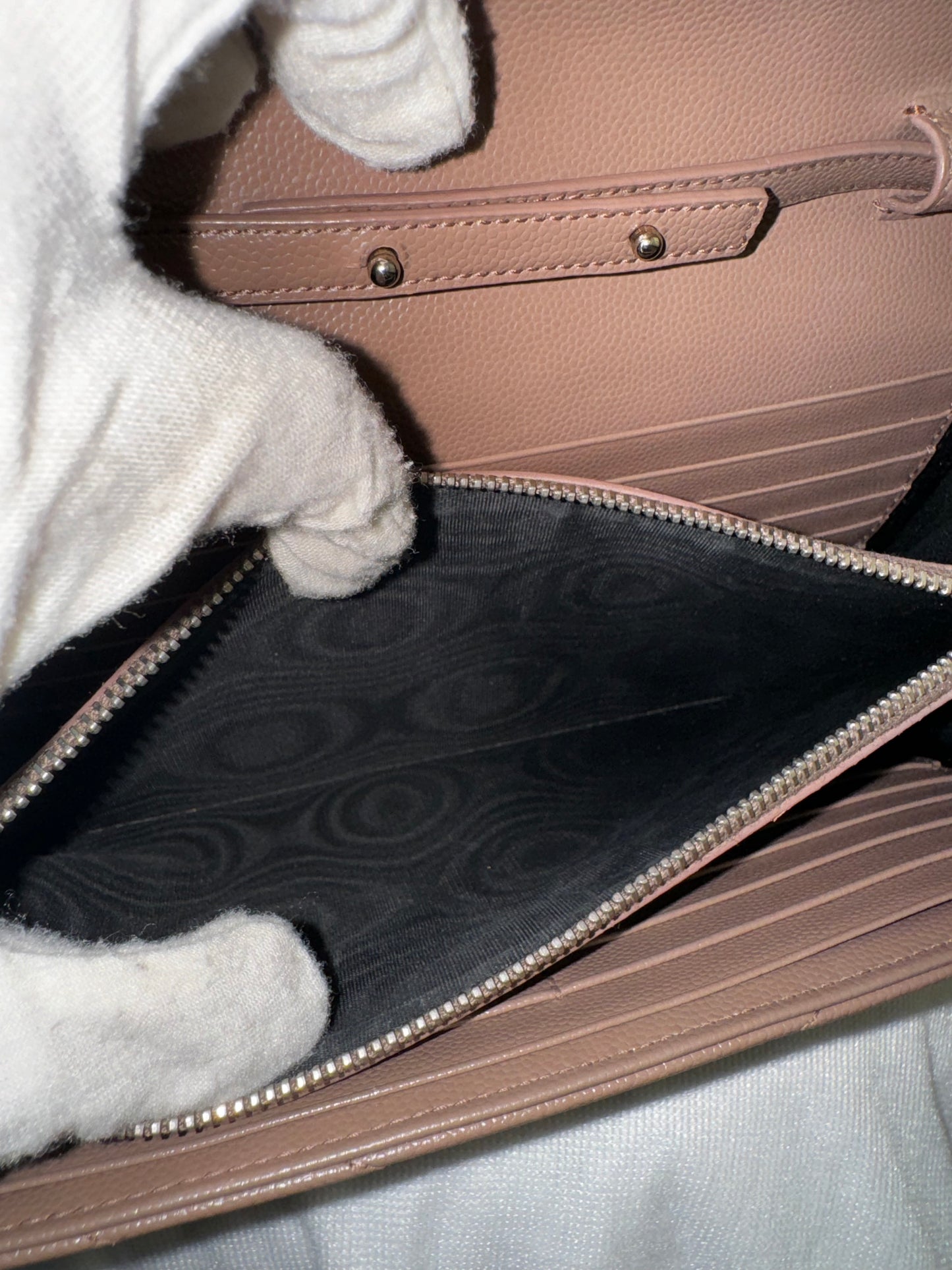 YSL WOC shw grained leather