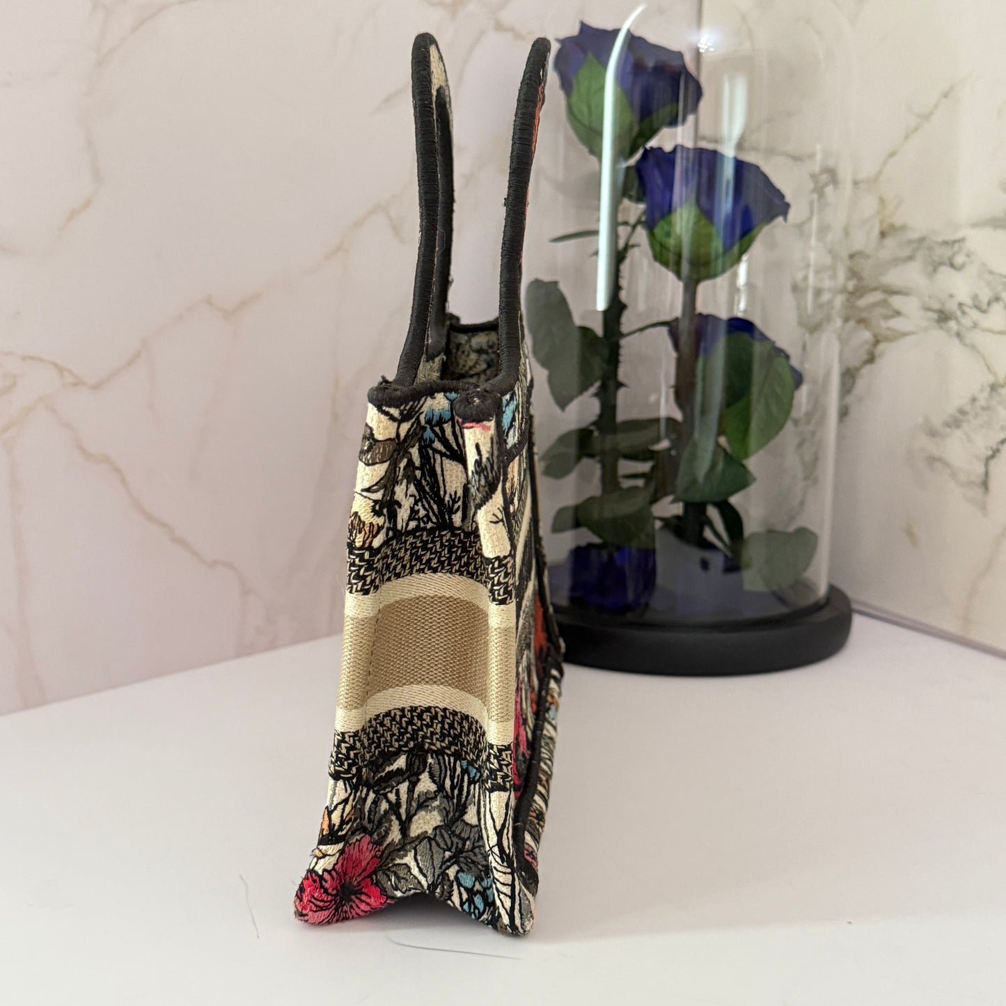 Christian Dior Mini Book Tote Floral