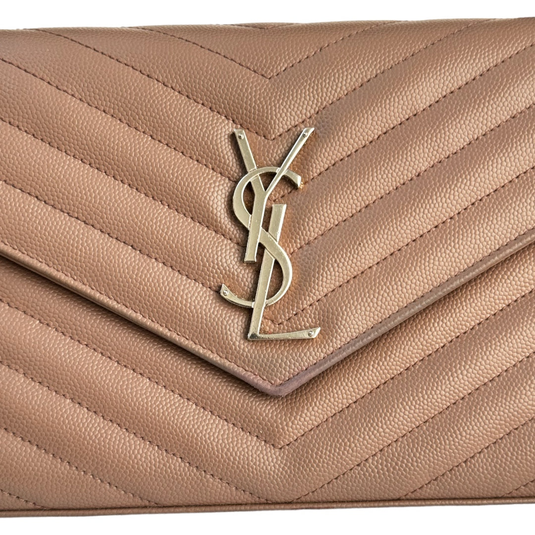 YSL WOC shw grained leather
