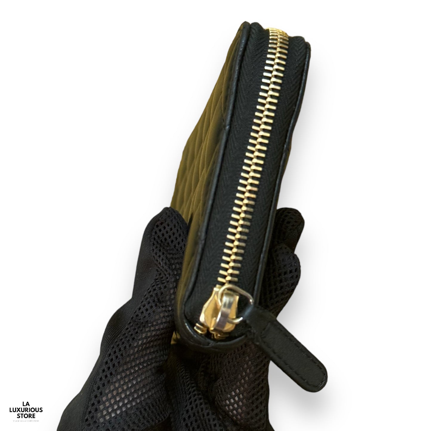 Chanel Quilted Long Zippy Wallet