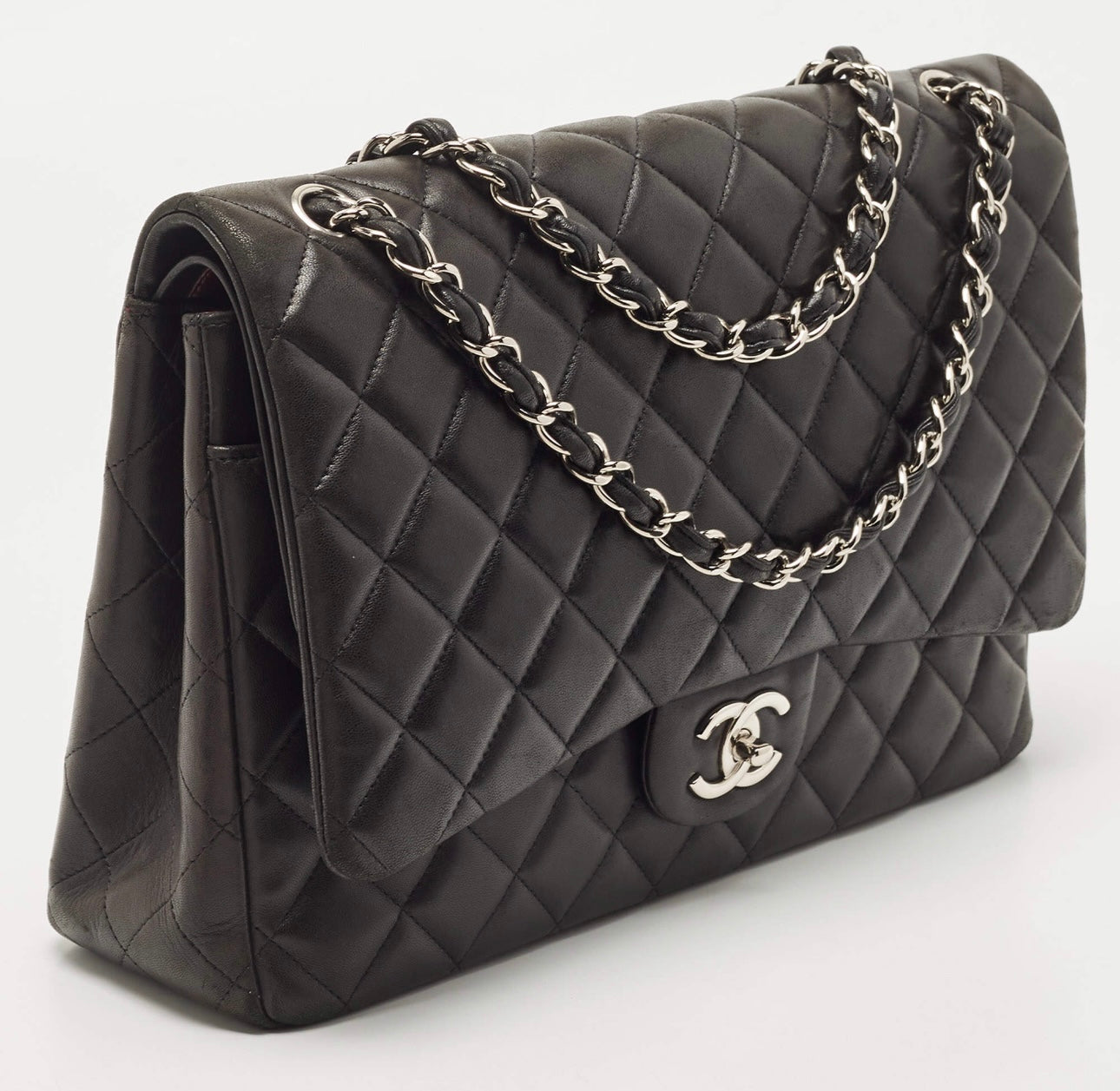 Chanel Maxi Double Flap SHW