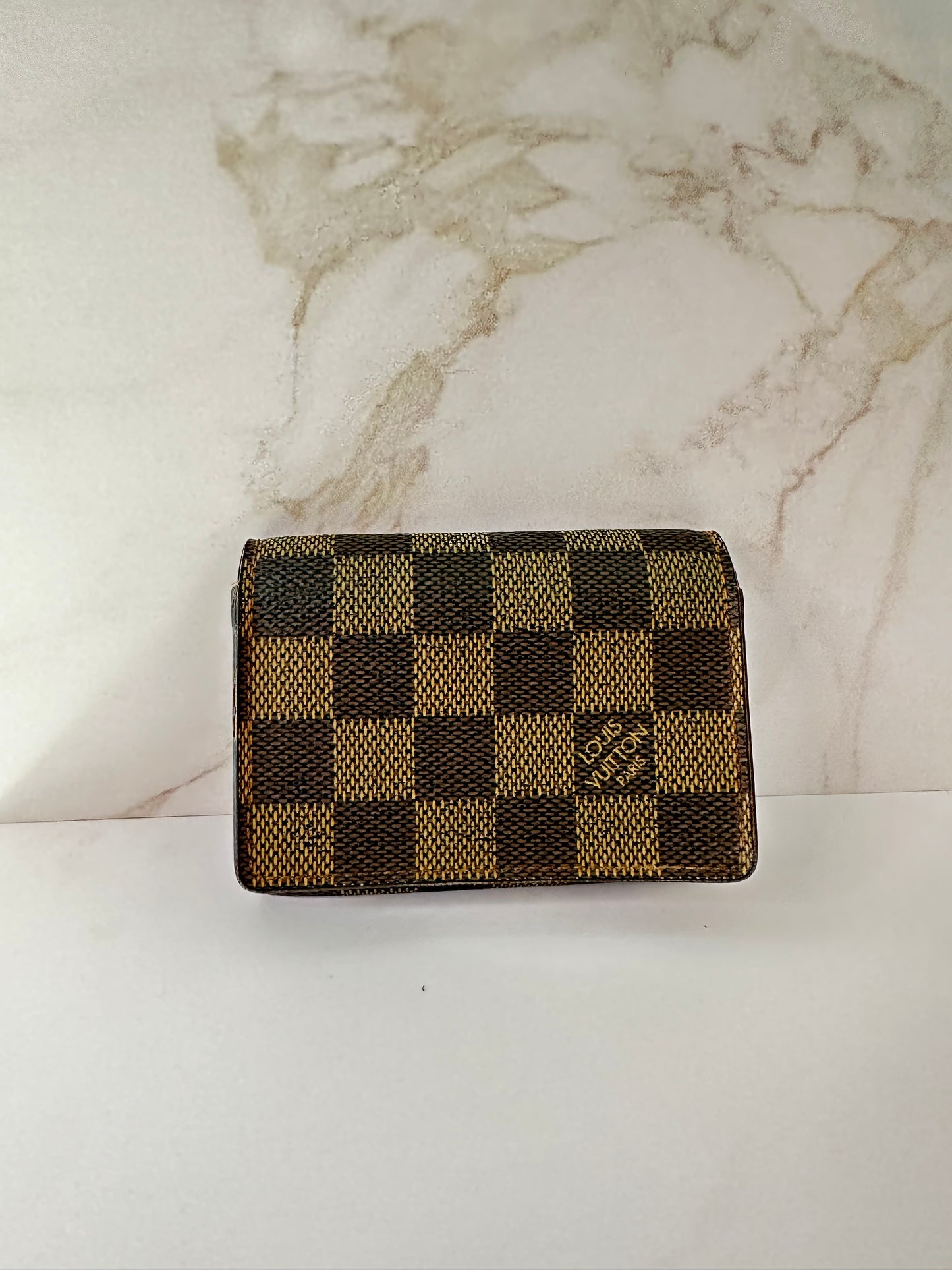 Pre-owned Louis Vuitton envelope Card holder Damier