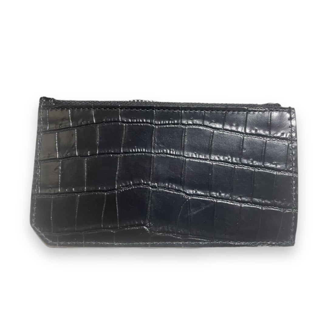YSL Zip Card Crocodile Leather