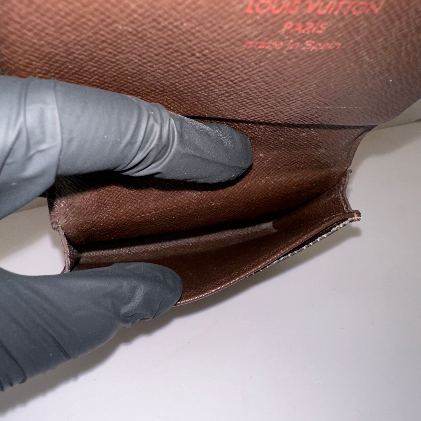 Pre-owned Louis Vuitton envelope Card holder Damier