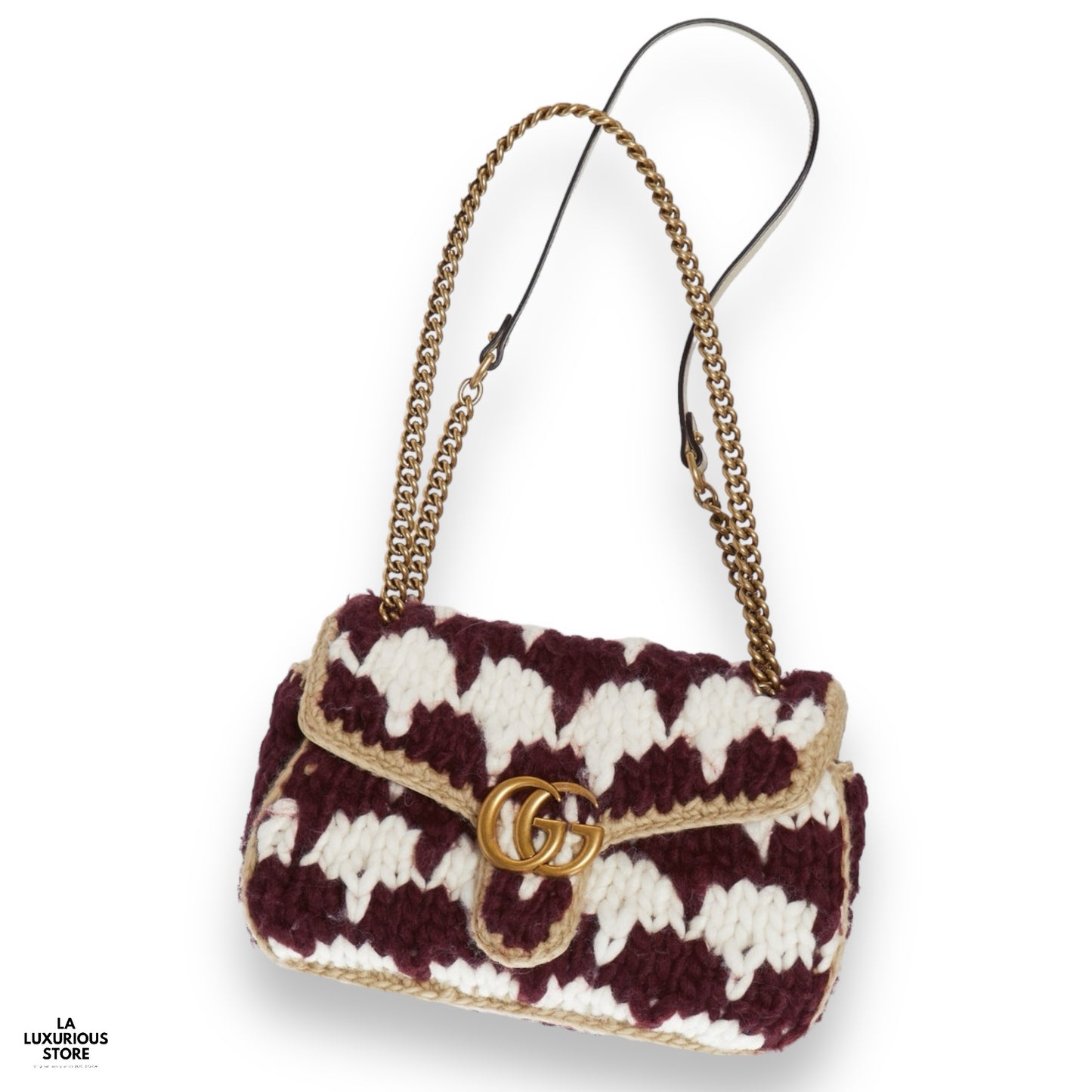 Gucci Marmont Houndstooth Small