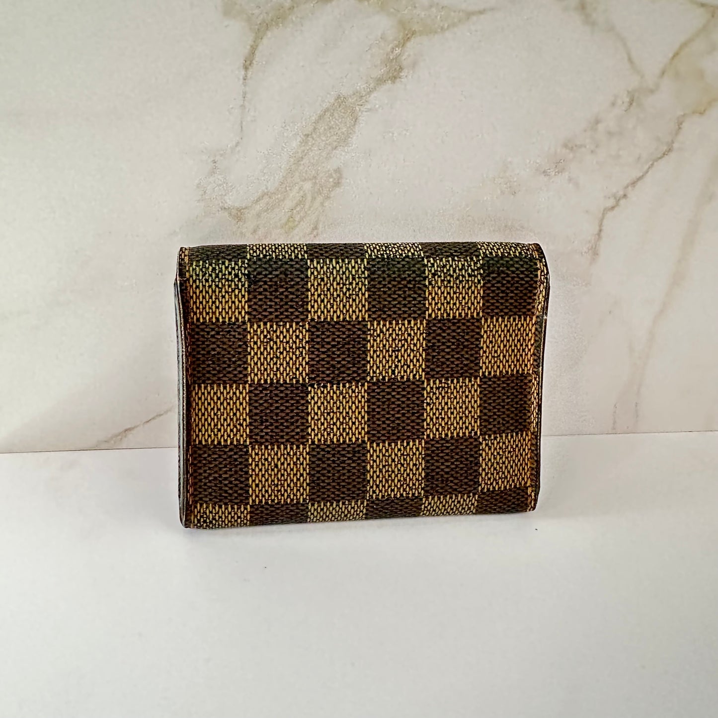 Pre-owned Louis Vuitton envelope Card holder Damier