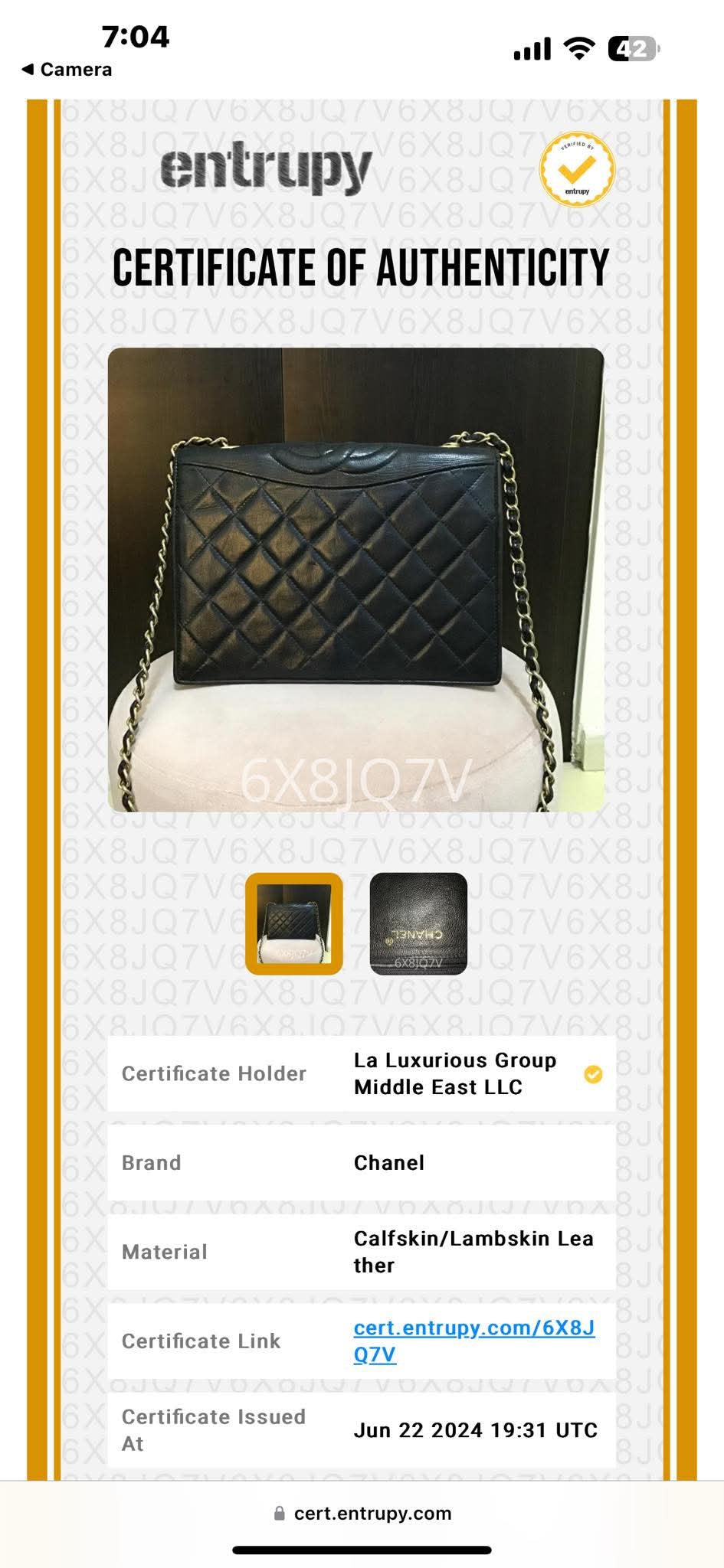 Pre-owned Chanel Ballerine