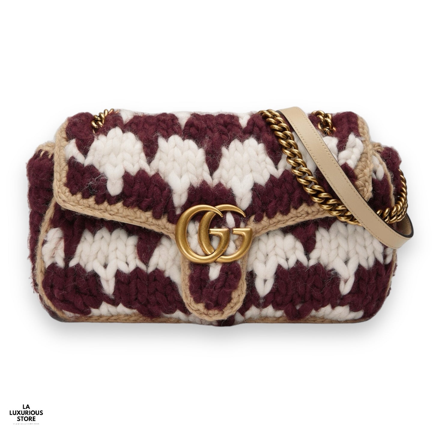Gucci Marmont Houndstooth Small