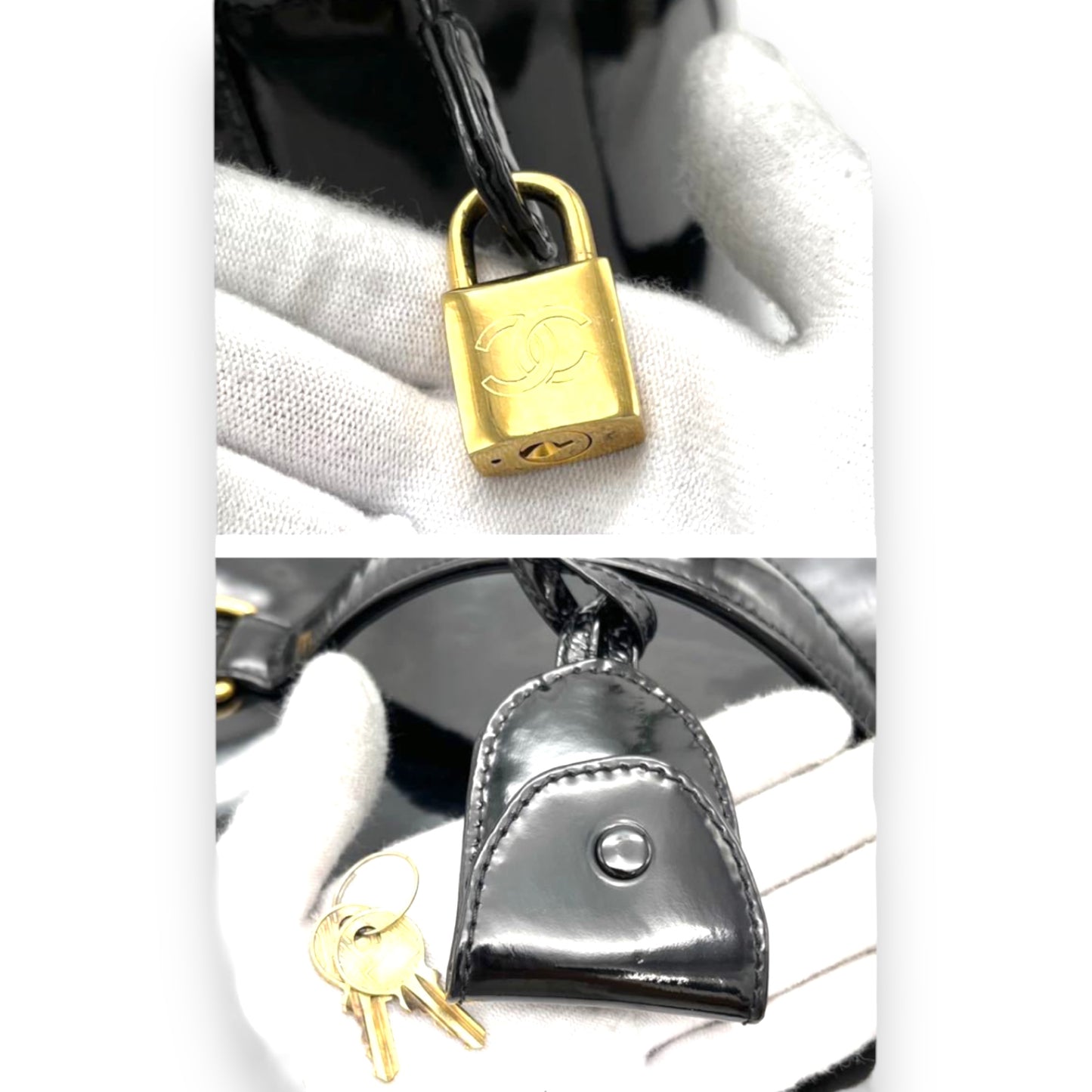 Chanel Vanity Bag Patent Leather