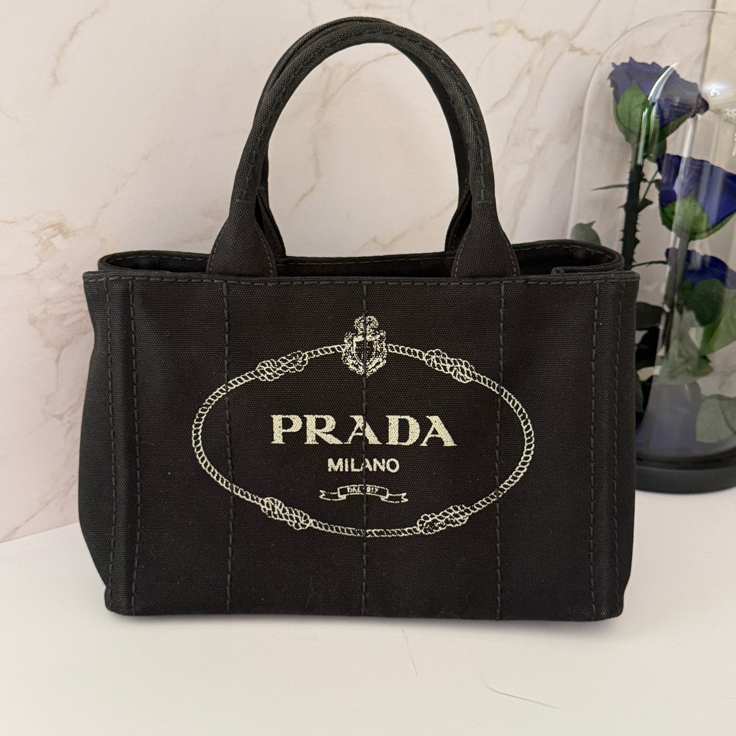 Prada Canapa Canvas 2 Way bag