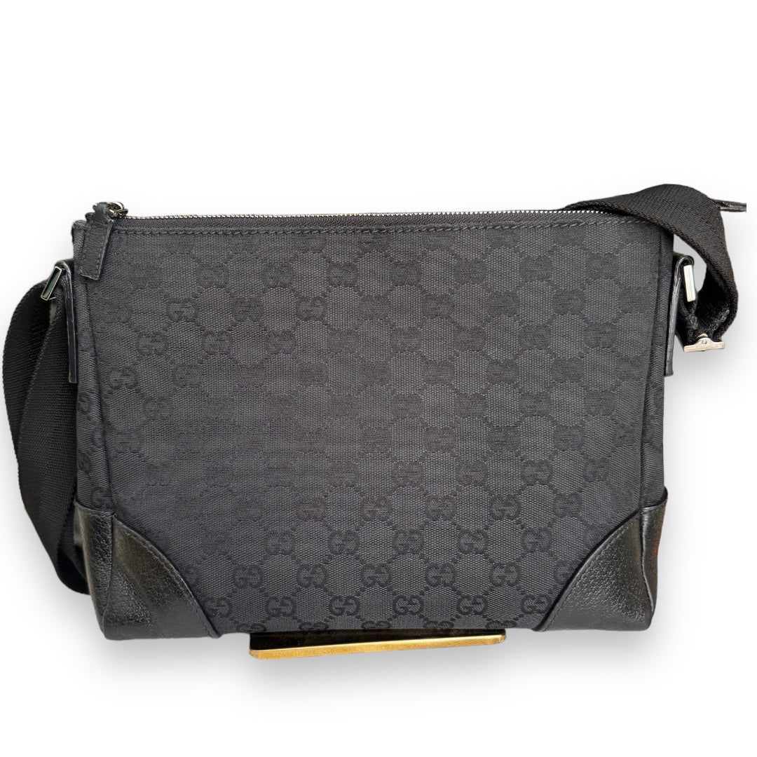Gucci GG web Canvas Black Shoulder bag