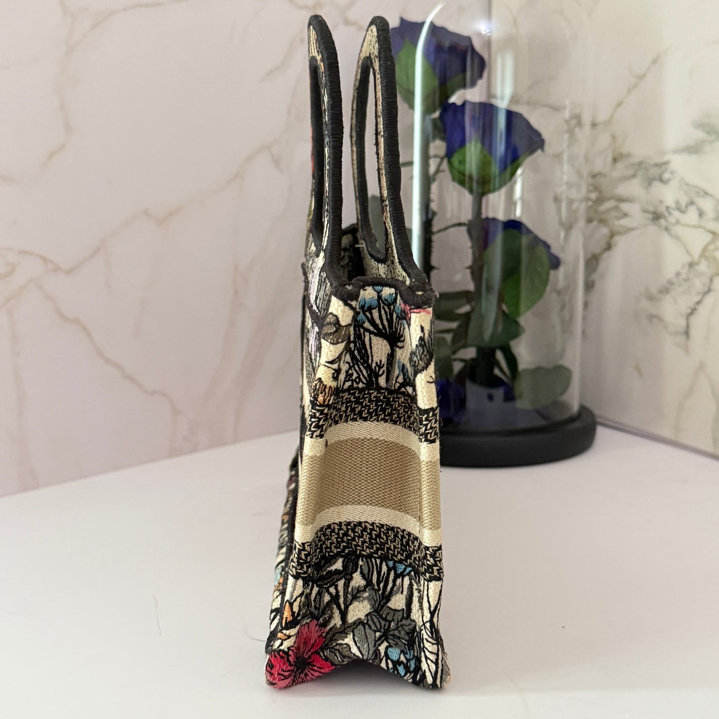 Christian Dior Mini Book Tote Floral