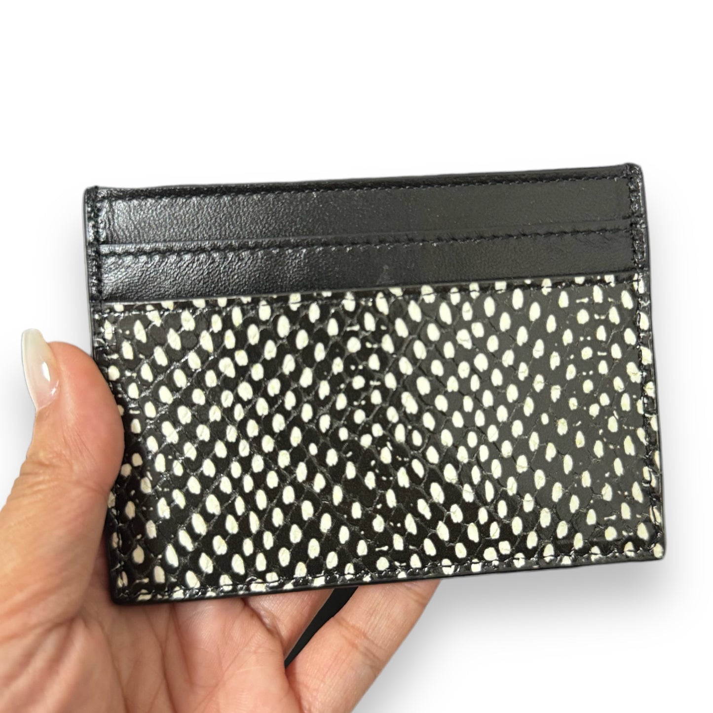 YSL Credit Card Holder Snake Skin