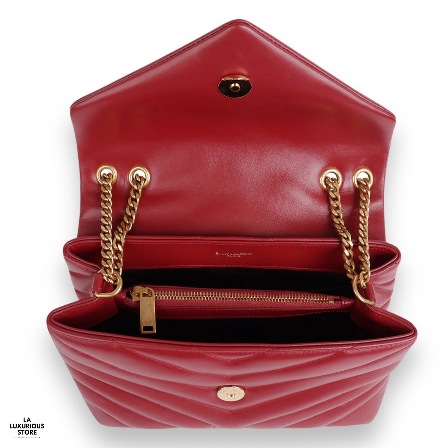 YSL LOULOU RED SMALL