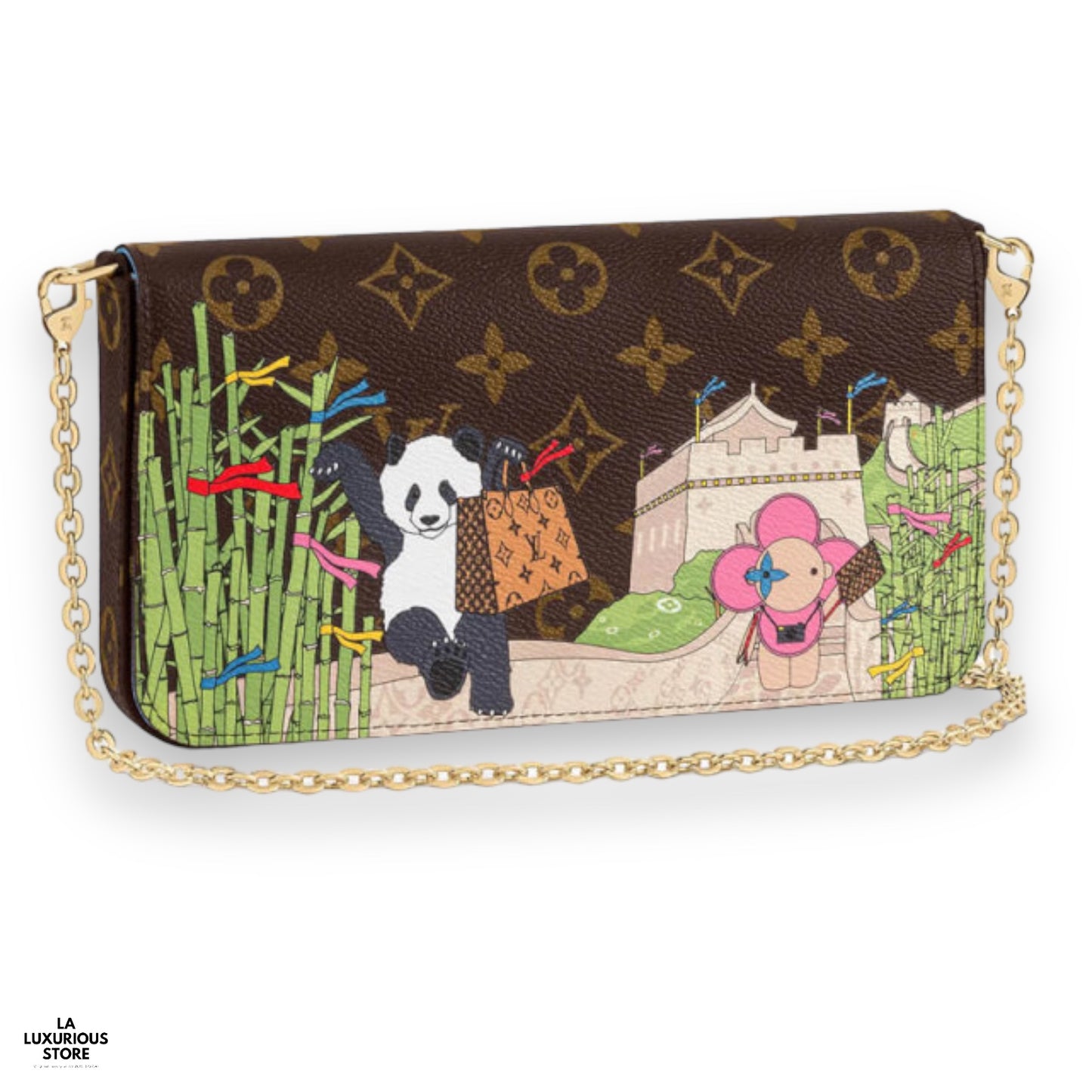 Louis Vuitton Felicie “Great Wall of China” Myosotis