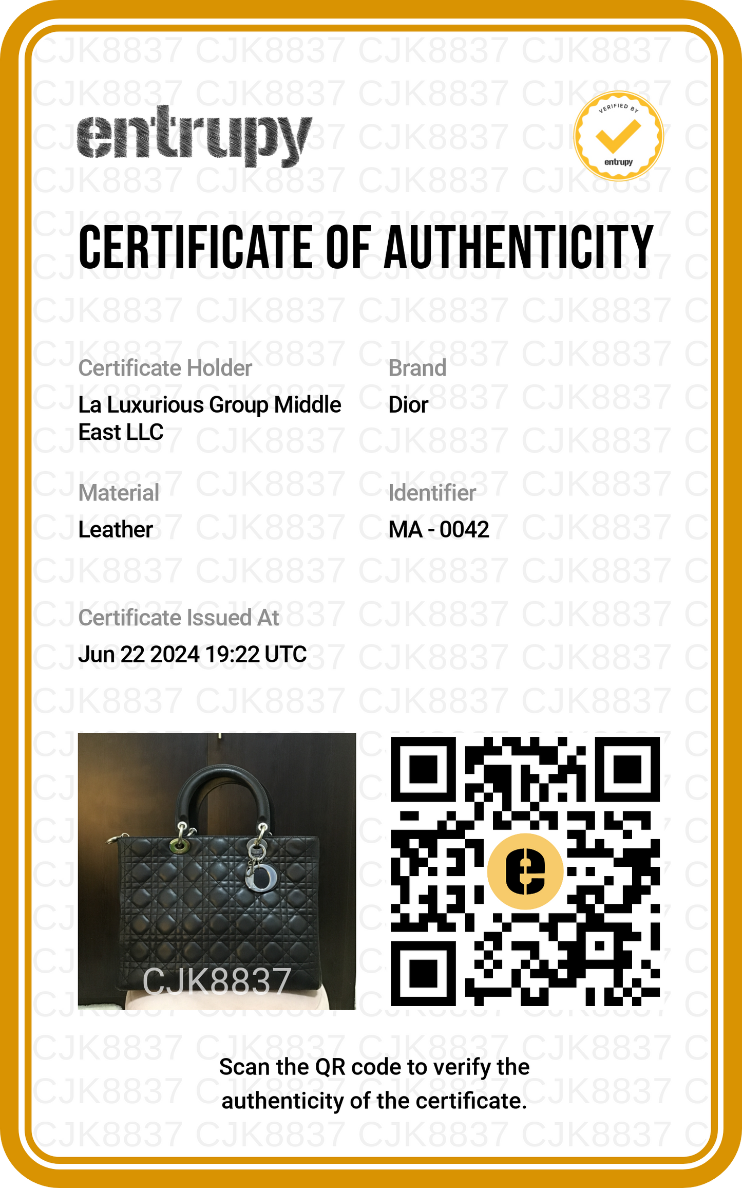 Lady Dior Cannage Leather Medium
