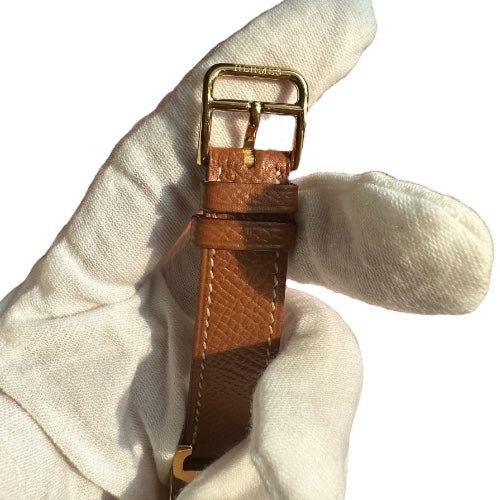 Hemes Watch Houre H Gold Plate Stainless Steel HH1.201