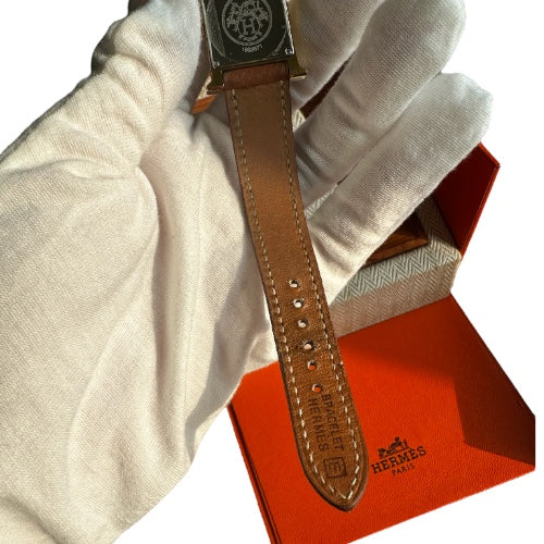 Hemes Watch Houre H Gold Plate Stainless Steel HH1.201
