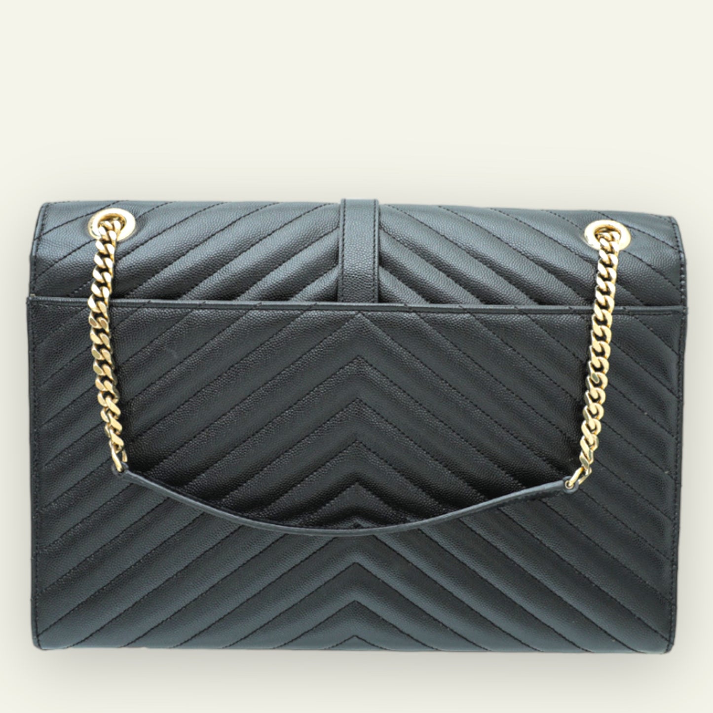 YSL Envelope Large Bag in Y matellassè Grain Leather
