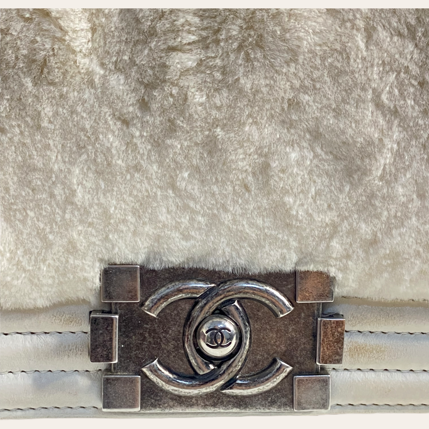 Chanel Le boy with Rabbits Fur Small