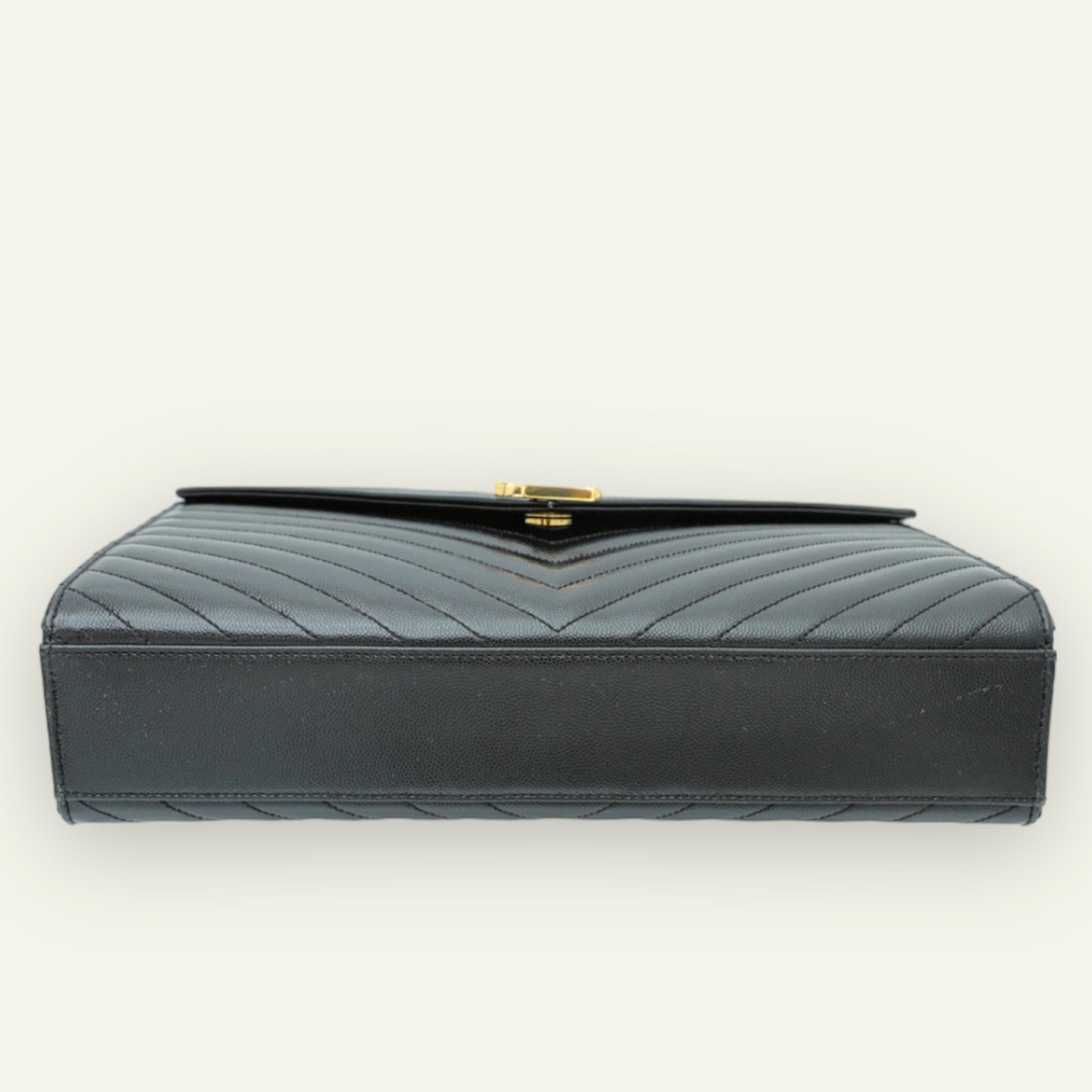 YSL Envelope Large Bag in Y matellassè Grain Leather