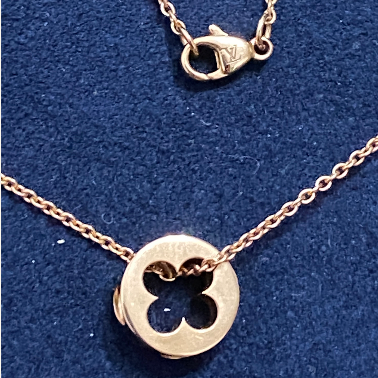 Louis Vuitton Empreinte Necklace Pink Gold