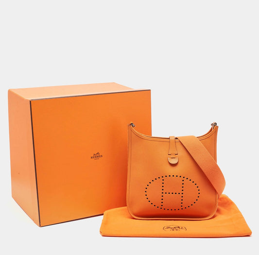 Hermes Evelyne I Orange Epsom Leather
