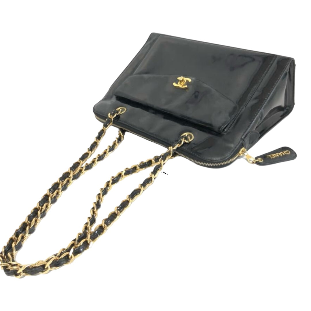 Chanel Metalasse Patent shoulder bag