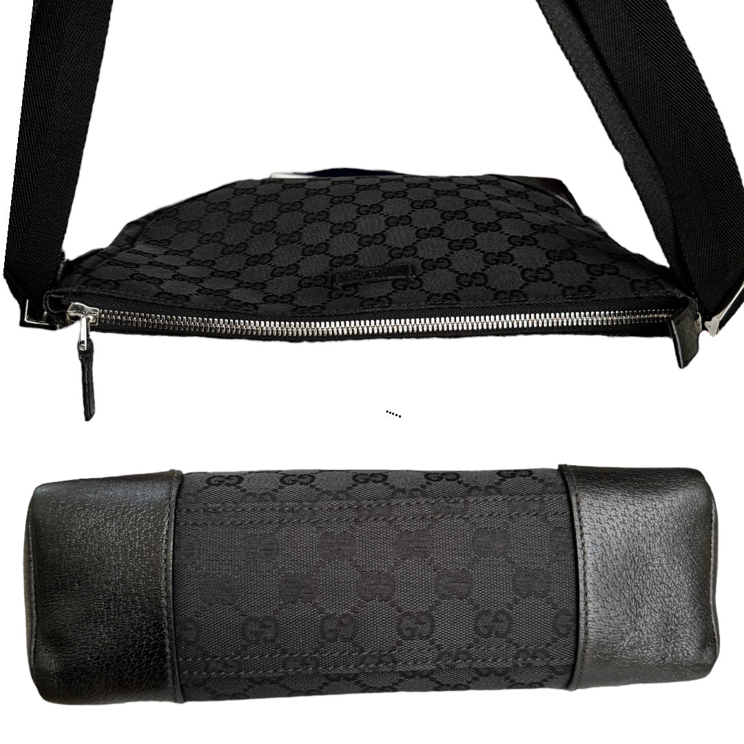 Gucci GG web Canvas Black Shoulder bag