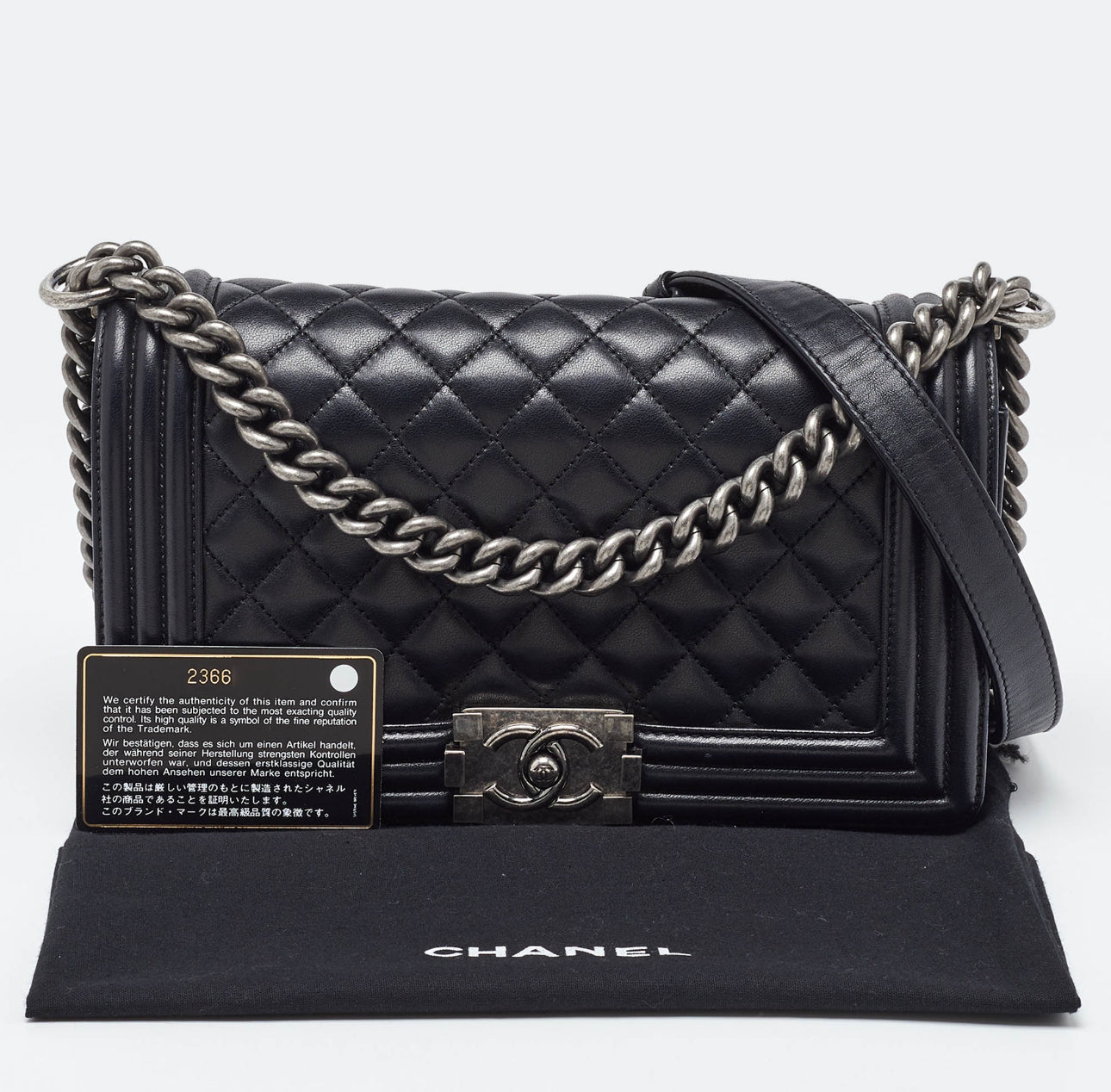 Pre-Owned Chanel Medium Le boy Quilted Lambskin