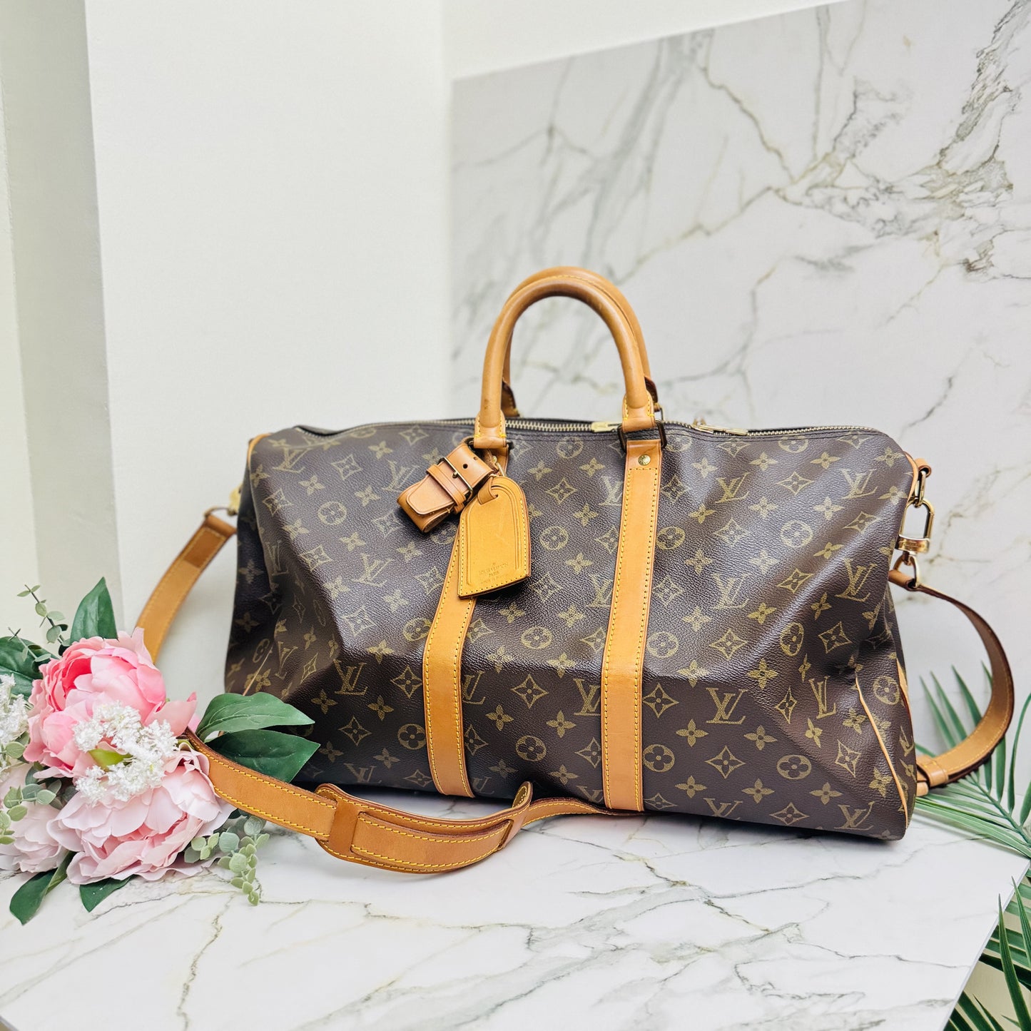 Pre-owned Louis Vuitton Keepall Bandoulier 45