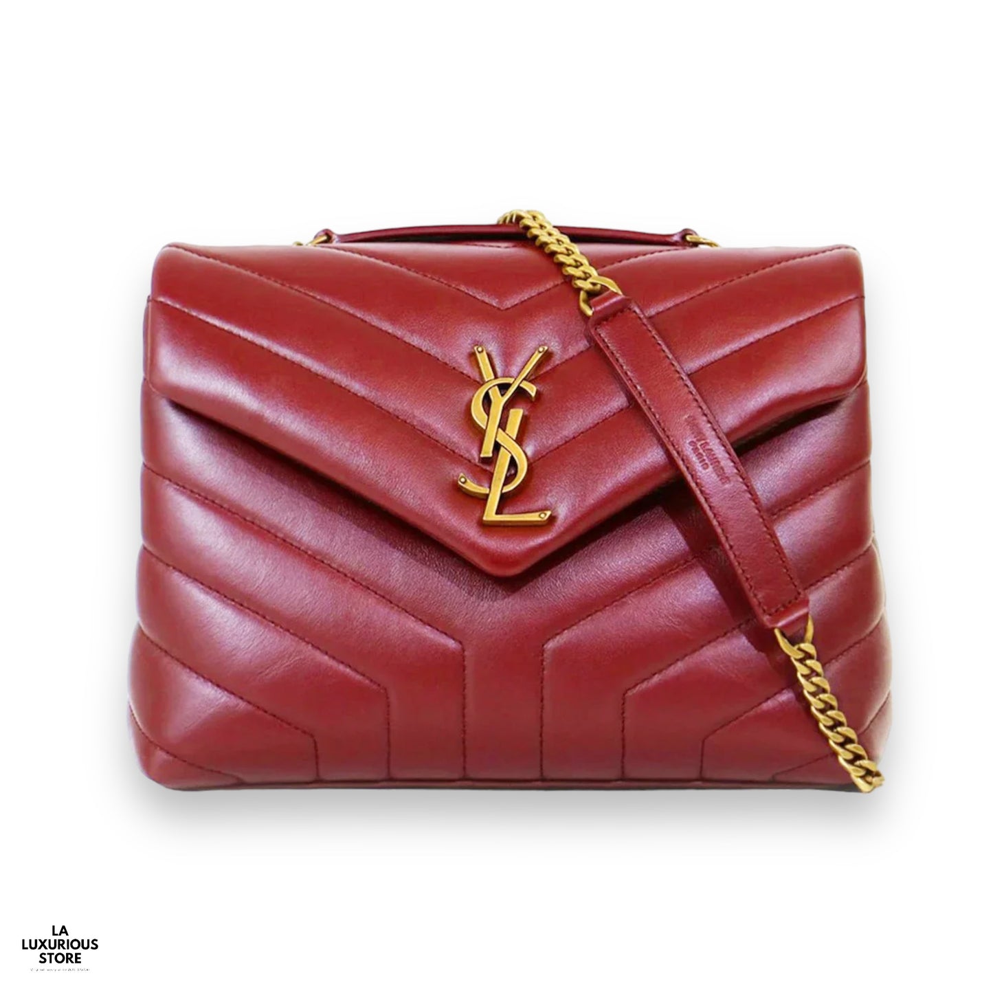 YSL LOULOU RED SMALL