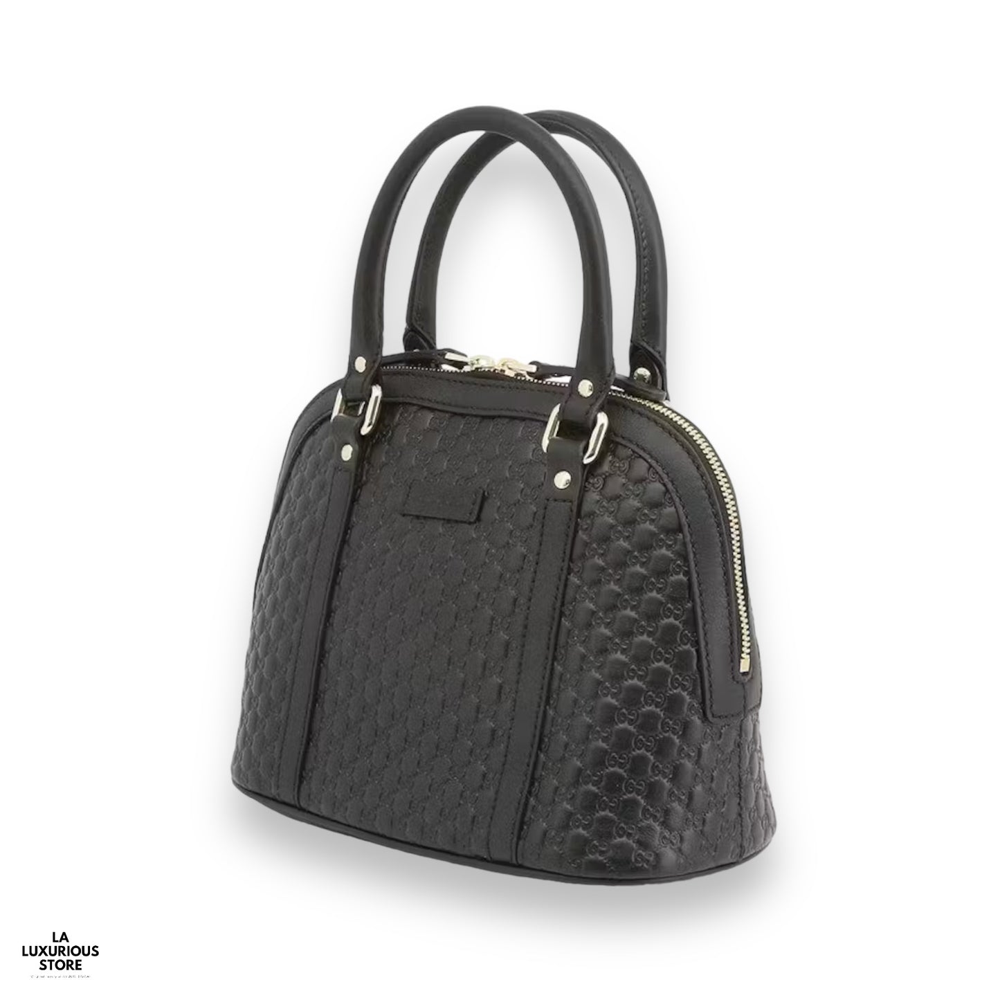 Gucci Microguccissima black Leather mini Dome