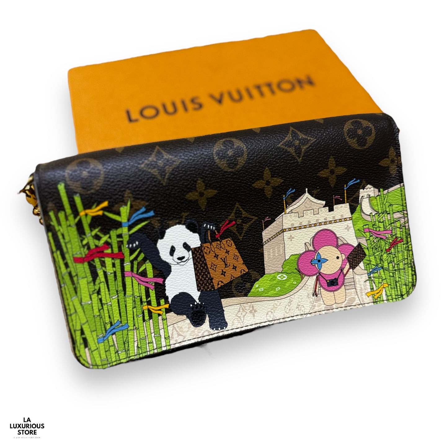 Louis Vuitton Felicie “Great Wall of China” Myosotis