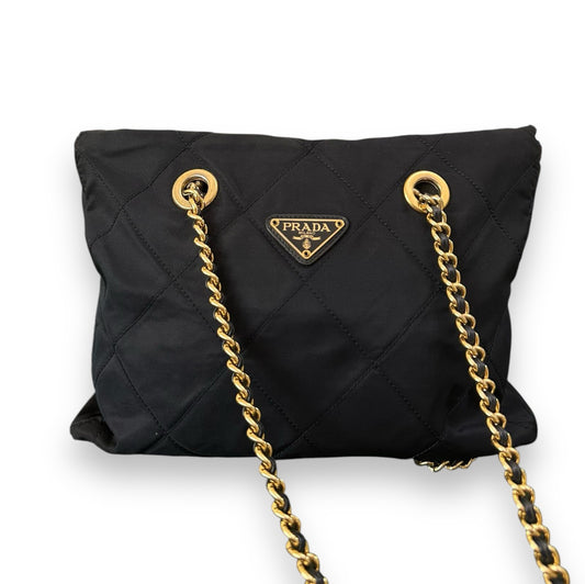 Prada Chain Shoulder Bag Impuntu