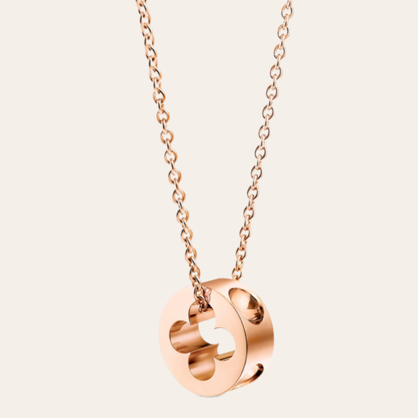 Louis Vuitton Empreinte Necklace Pink Gold